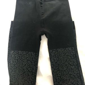 Fleece lined Black and grey leggings from REI